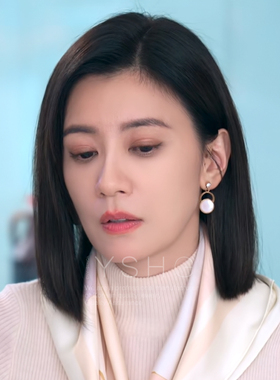 以美之名贾静雯同款耳环 白贝母耳钉气质高级感耳饰小众百搭时尚