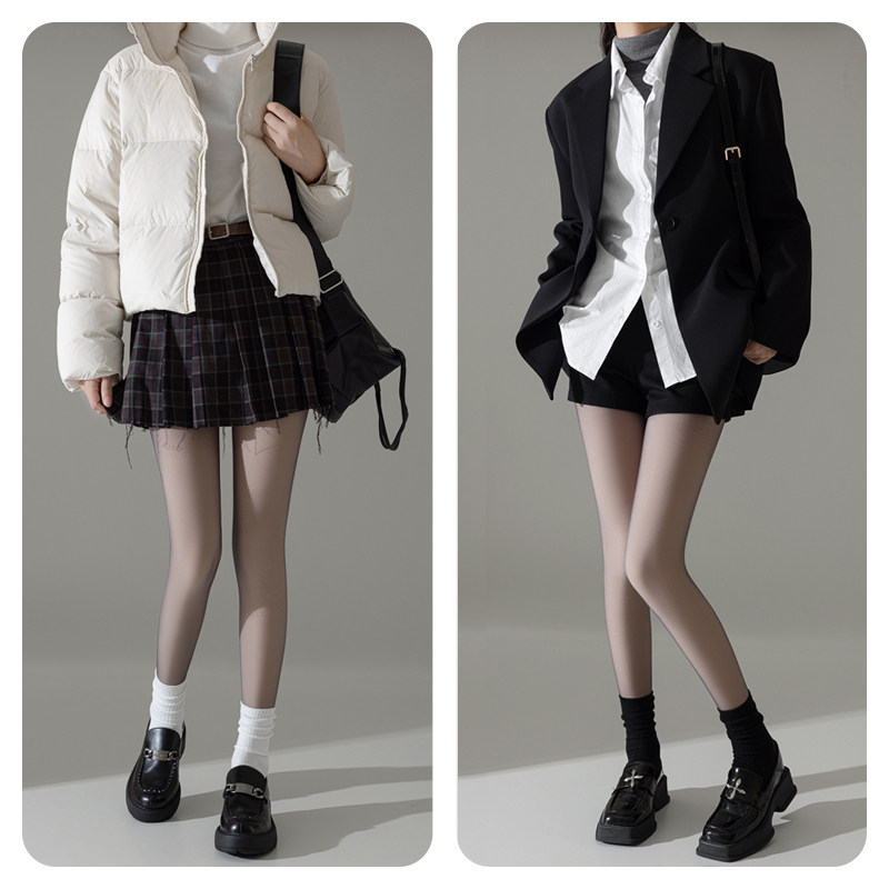 拾袜记黑透肤光腿神器加绒黑丝袜秋冬女裸感假透肉保暖打底连裤袜,淘宝优惠券,粉丝福利购,淘宝优惠卷