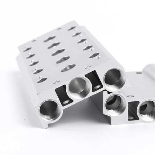 电磁阀底座4V210-08汇流板100M200M-2F3F4F5F6F7F8F9F10F位联阀板 - 图1