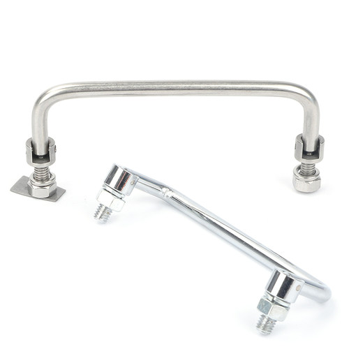 LS506-2 折叠活动小拉手电柜箱威图柜消防箱柜门把手M6碳钢铁提手 - 图2