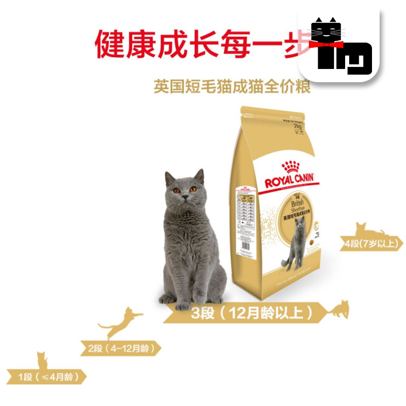 土猫宠物 国产皇家BS34英短美短成猫专用纯种猫粮2kg营养精准包邮 - 图2