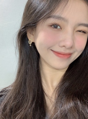 精致森系蝴蝶锆石气质耳环耳夹女
