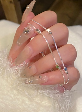 然后我们跳舞了双层星星锆石手链