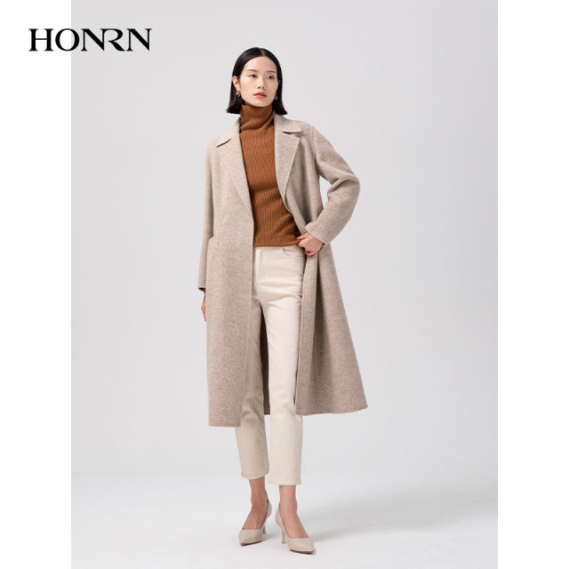 Redman wool alpaca long wool coat