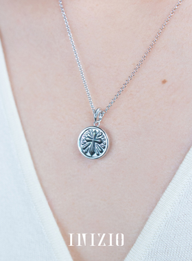 INIZIO 信望爱贝母印章项链新品原创设计小众双面佩戴高级礼物