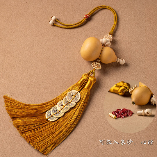 门对门五帝钱开口葫芦挂件大门对玄关卧室客厅阳台铜钱高档吊坠