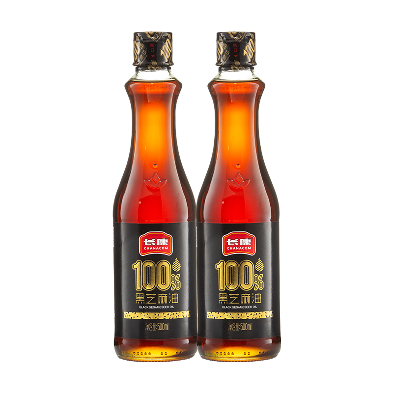 长康纯黑芝麻油500ml*2瓶装一级压榨工艺香油凉拌面,淘宝优惠券,粉丝福利购,淘宝优惠卷