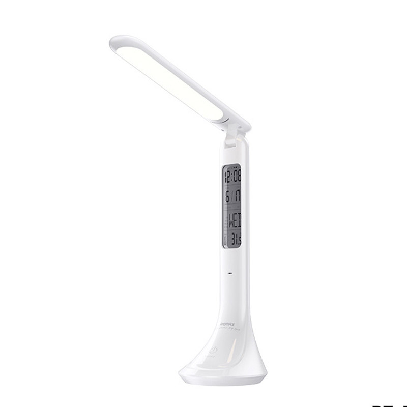 Remax可充电USB折叠迷你触控时钟台灯办公看书桌床头阅读LED护眼_虎窝淘