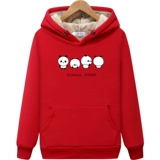 Хлопковая утепленная толстовка для школьников, удерживающая тепло бархатная толстовка с капюшоном