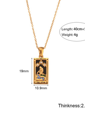 INS古埃及塔罗牌幸运项链