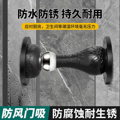 门吸免打孔硅胶强磁静音卫生间门防撞门挡吸门器地吸隐形门碰门阻 - 图1