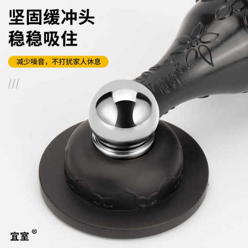 门吸免打孔硅胶强磁静音卫生间门防撞门挡吸门器地吸隐形门碰门阻 - 图0