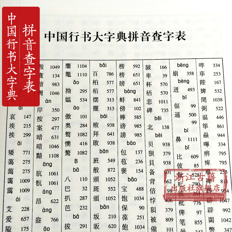 中国行书大字典(上下全套2册 精装) 行书书法字典部首检索工具书 历代名家书法墨迹教材书法篆刻字帖初学者入门查询字典正版图书籍 - 图2