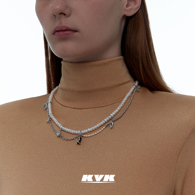 kvk spider 蛛序珍珠毒液宝石徐明高级感轻项链