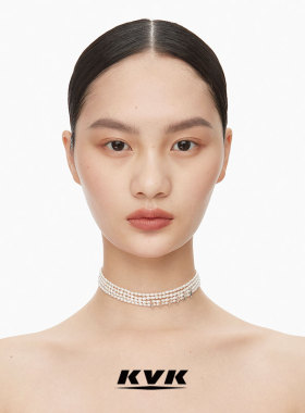 BAROQUE 循环巴洛克系列四排珍珠内凹项链锁骨轻奢链项圈饰品