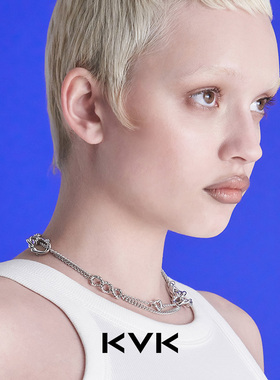 KVK毒液系列层叠蛛丝项链