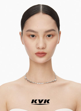 KVK BAROQUE 循环巴洛克系列内凹拼接可拆卸多循环项链 锁骨链女
