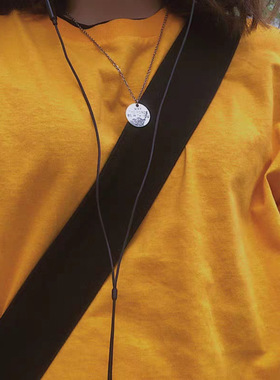 KANZAOins土酷可爱童趣星球大战吊坠复古锁骨链不锈钢项链女潮