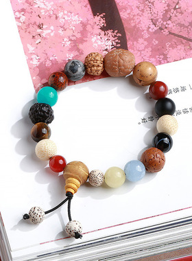 KANZAO菩提籽子男女生串珠手链学生盘玩儿童手串小众个性女孩手饰