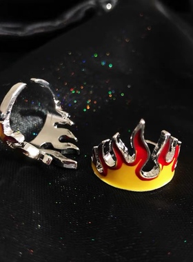 kanzaoswag酷辣滑板ins开口戒指