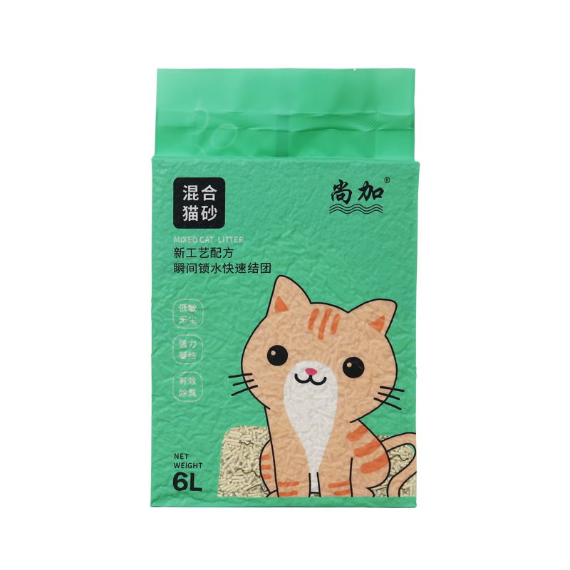 【豪车！秒杀】尚加豆腐混合猫砂2.4kg*2袋
