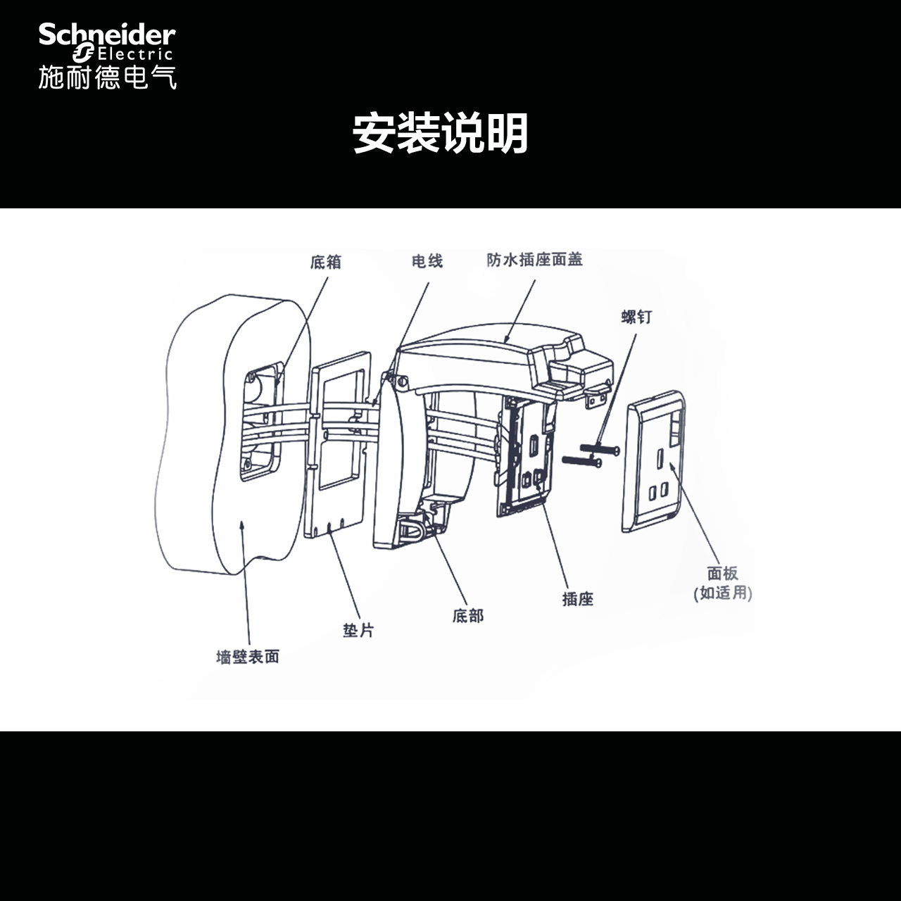 施耐德防水盒86型开关插座插头防溅盒卫生间浴室透明天甲保护盖罩