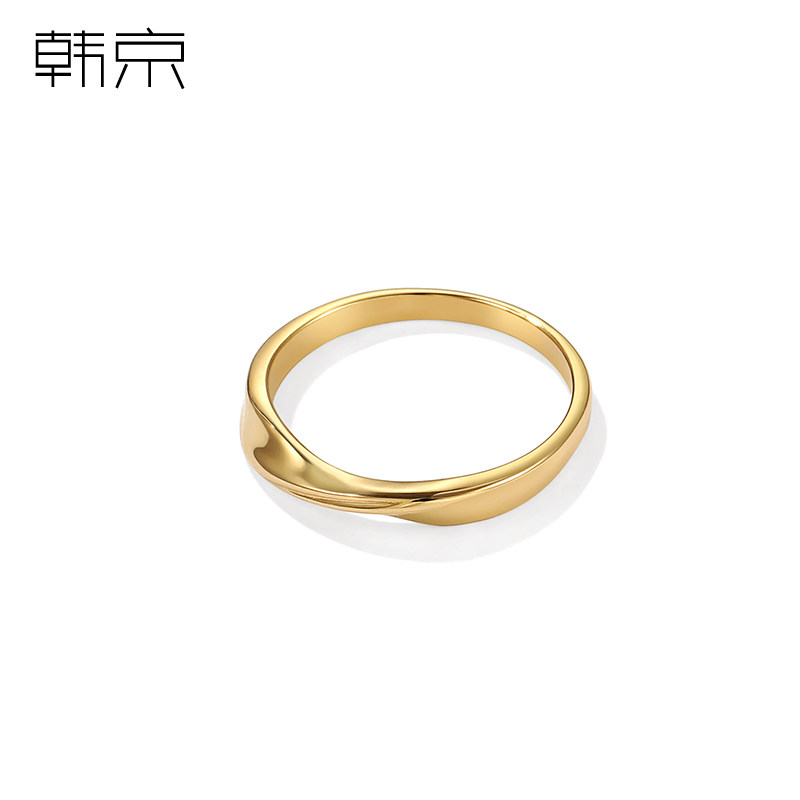 韩京ins潮男女对戒简约日韩版钛钢 韩京饰品戒指/指环