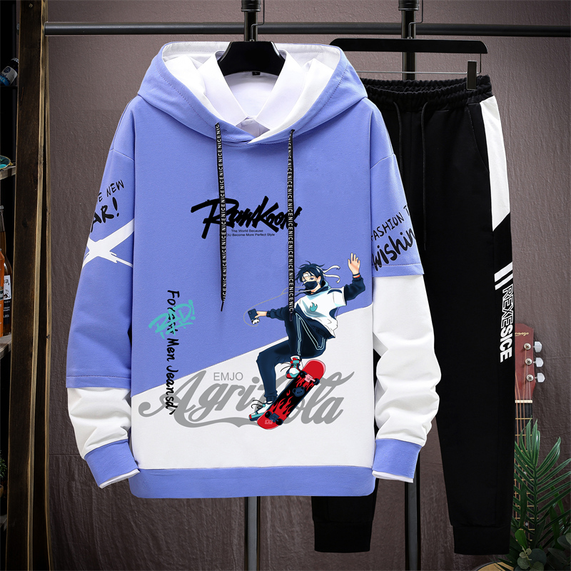 青少年春秋款男孩高中学生秋装卫衣 外叁卫衣