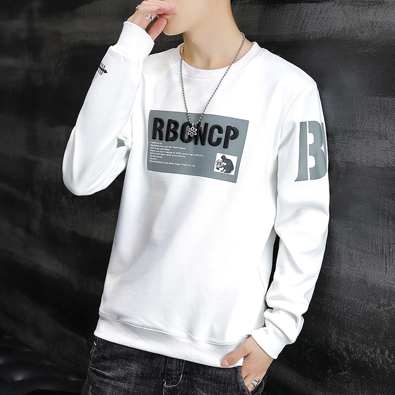 青少年春秋季男士打底衫帅气卫衣 外叁T恤