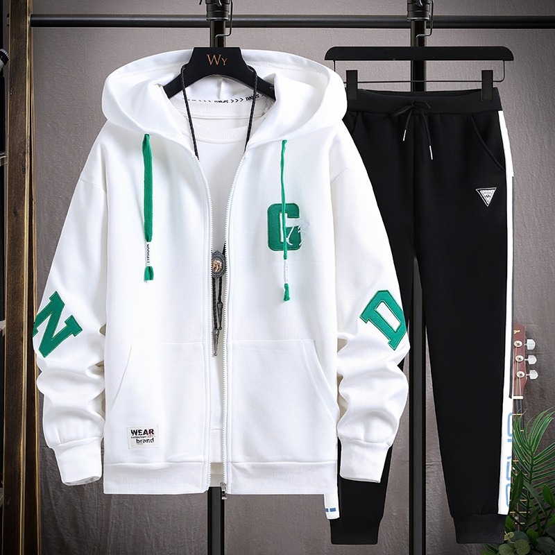 青少年春秋款男孩开衫高中学生卫衣 外叁卫衣