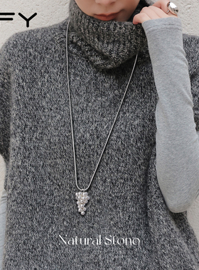 秋冬毛衣链大气长款配饰毛衣项链挂绳高级感轻奢小众女款2025新款