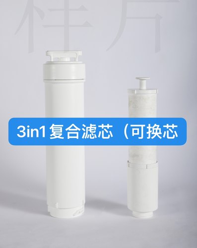 适用小米米净水器1AS1800 H1000 3in1三合一小蓝调复合滤芯反渗透 - 图1