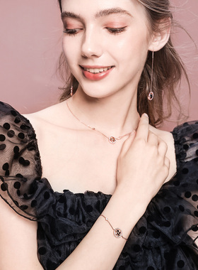 圆环独角兽情侣时尚风礼物项链