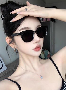 gm墨镜女士复古方圆脸方框偏光防紫外线近视潮太阳眼镜男大脸显瘦