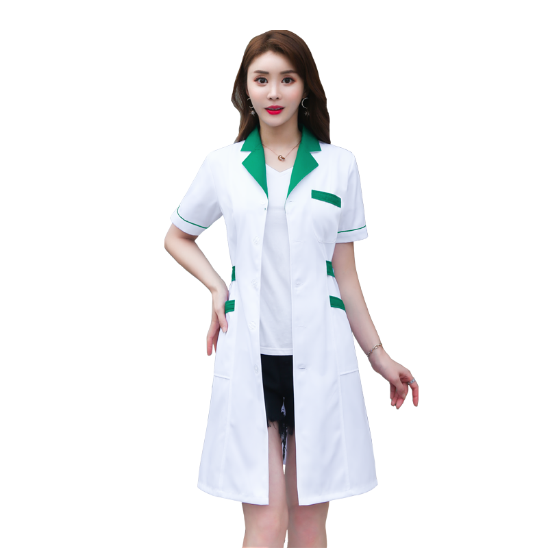白大褂长袖医生服女美容院纹绣师要店要房工作服短袖衣实验护士服 白大褂长袖医生服女美容院纹绣师要店要房工作服短袖衣实验护士服