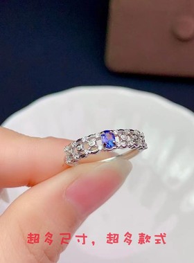 S925银戒指空托精致镂空女戒