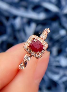 高级感彩宝戒指红宝蓝宝祖母绿