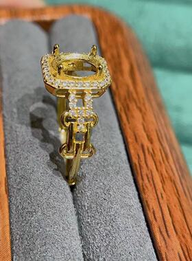 工厂特惠轻奢戒指空托s925银精致