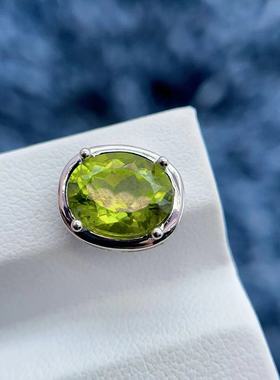 时尚纯银路路通吊坠银托