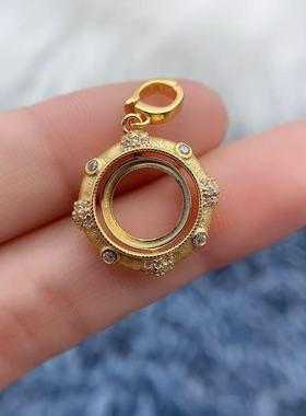 s925银托工厂吊坠空托款式多尺寸