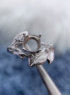 s925银托工厂戒指空托款式多尺寸