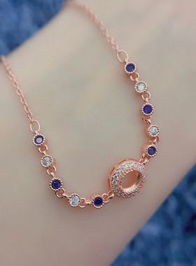 天然祖母绿手链空托S925银4*5mm