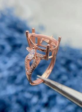 银托工厂S925纯银戒指空托多款式