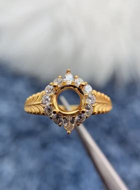 s925银托工厂戒指空托款式多尺寸