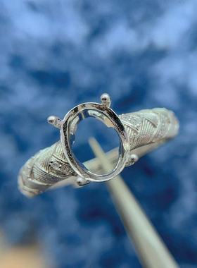 银托工厂S925银戒指空托多尺寸