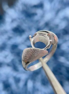 S925纯银戒指空托未镶嵌8*8MM