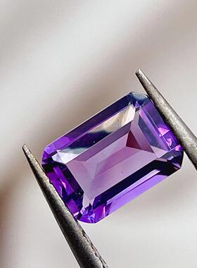 天然紫水晶裸石可选托水晶戒面