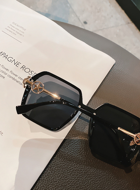 正品帕莎帕森新款潮女墨镜女夏季时尚多边形平片圆脸太阳镜休闲款