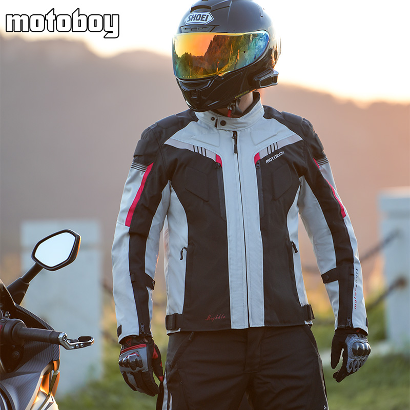 motoboy摩托车骑行服男机车服赛车骑行装备摩旅防水保暖防摔四季 - 图1