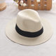 Panama jazz cowboy hat British large brim straw hat